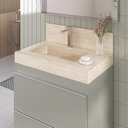 Ver imagem 3 de Lavatório em Porcelanato para Banheiro Slim 60cm com Cuba Esculpida 