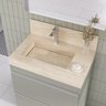 Lavatório em Porcelanato para Banheiro Slim 60cm com Cuba Esculpida  - 1