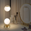 Ver imagem 4 de Luminária Abajur 43x20cm Jabuticaba 2 Globos Kjtd-697-gold Gimpo + 1 Lâmpada 12w Led Bivolt