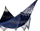 Ver imagem 1 de Rede de Dormir Casal Balanço de Algodão Premium 3,80m x 1,50m Varias Cores: Azul Marinho
