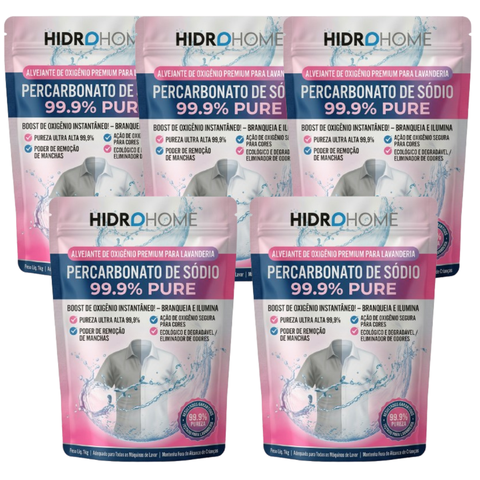 Percabonato de Sodio 100% Puro Kit 5kg Alvejante Tira Manchas Limpeza Profunda