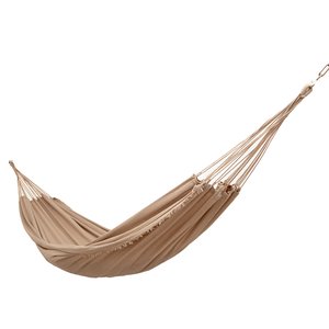 Kit com Rede de Descanso Dunas Areia + 1 Par de Ganchos