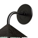 Ver imagem 2 de Kit 4 Arandela Colonial Quadrada Vidro Pontilhado E27 Bivolt Preto