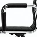 Ver imagem 5 de Kit 6 Cadeiras Escritório Esteirinha Alta Giratória Ergonômica para Escritório Preto