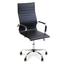 Ver imagem 4 de Kit 6 Cadeira Escritório Esteirinha Giratória Alta Ajustável - Preto