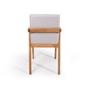 Ver imagem 5 de Conjunto 6 Cadeiras Estofadas Luna Cinza Claro