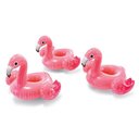 Ver imagem 1 de Kit com 3 Porta Copo Flamingo Inflável Piscina Mar Drink Holders Intex 33x25cm Intex