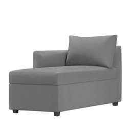 Recamier Divã Londres 140cm Linho Cinza - Inova Decor Inova Decorações - 2