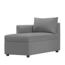 Ver imagem 2 de Recamier Divã Londres 140cm Linho Cinza - Inova Decor Inova Decorações