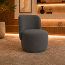 Ver imagem 1 de Poltrona Decorativa Bia Orgânica Boucle Recepção Sala Estar Quarto