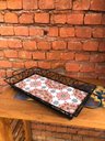 Ver imagem 2 de Bandeja de Mesa Retangular em Ferro com Ladrilhos