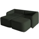 Ver imagem 6 de Sofá Cama para Sala de Estar 2 Lugares 216cm Montserrat K01 Veludo Verde - Lyam Decor
