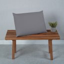 Ver imagem 2 de Fronha para Travesseiro 2 Peças Premium Micro Percal 400 Fios Lisa Cinza