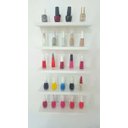 Ver imagem 3 de Kit Mesa Manicure Gaveta 84x80 + Carrinho Esmalteiro na Cor Branca