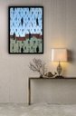 Ver imagem 2 de Quadro Decorativo René Magritte Golconda 1953 - 70x50cm:moldura Branca