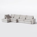Ver imagem 1 de Sofá Volt com Chaise 4,40m em Boucle Alaska Bege - Home Mobily