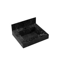 Lavatório em Porcelanato para Banheiro 50cm Top com Cuba Esculpida  - 2