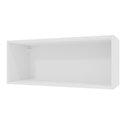Ver imagem 1 de Armário Aéreo 80 cm Nicho Aberto para Cozinhas Lux, Glamy, Agata, Stella Branco Madesa