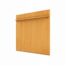 Ver imagem 3 de Painel Ripado para TV até 75 Polegadas com MDF 250cmx240cm Led Trento Marrom Cedro