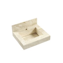 Lavatório em Porcelanato para Banheiro 50cm Top com Cuba Esculpida Blu - 2