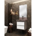 Ver imagem 1 de Lavatório em Porcelanato para Banheiro 50cm Top com Cuba Esculpida Blu