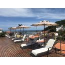 Ver imagem 2 de Espreguiçadeira para Piscina Tela Sling Branca Alumínio Marrom