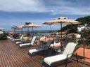 Ver imagem 2 de Espreguiçadeira para Piscina Tela Sling Branca Alumínio Marrom