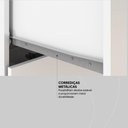 Ver imagem 7 de Cômoda 4 Gavetas 1 Porta com Rodizios Montevidéu - Branco/rosa/branco