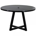Ver imagem 1 de Mesa Bali Tampo Ripado em Alumínio 1,20m Diâmetro para Área, Piscina e Jardim Trama Original