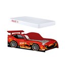 Ver imagem 3 de Cama Solteiro Infantil Carro Racing Vermelho com Colchão Menino Quarto Criança MDF Proteção