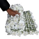 Ver imagem 4 de 2 Placas Florais Artificiais Painel 60x40 para Jardim Vertical e Decoração de Casa