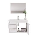 Ver imagem 5 de Kit Gabinete Banheiro Armario Cuba Pia com Espelheira - Potenza 63 Cm