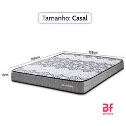 Colchão Casal Ortopédico Firme Sleep Time 138x188 Bf Colchões - 6