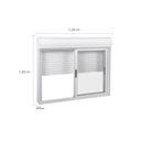 Ver imagem 6 de Janela 2 Folhas Persiana com Controle Remoto 120mx1,20cm Astra
