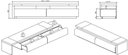 Ver imagem 3 de Rack Caue Extensivel Carvalho Preto com Laca - 4778
