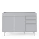 Ver imagem 6 de Balcão de Cozinha para Pia 120cm 3 Portas sem Tampo Michigan Cinza Claro - Lumil Lumil Móveis