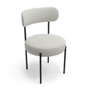 Ver imagem 2 de Mesa Jantar Vidro 160cm Nature Kit 6 Cadeiras Aço Preto Bouclê H02 - D'Rossi