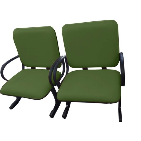 02 Cadeiras para Escritório até 250kg Verde