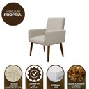 Ver imagem 7 de Kit 2 Poltronas Decorativa Sala e Quarto Nina Suede Herrero:bege