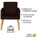 Ver imagem 4 de Poltrona para Quarto Infantil Tecido Suede Resistente Espaço Pequeno Pés de Madeira Estudo
