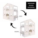 Ver imagem 2 de Beliche Infantil Casinha Dos Sonhos com Gavetas e Fechamento Inferior Branco Megamobília