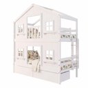 Ver imagem 5 de Beliche Infantil Casinha Dos Sonhos com Gavetas e Fechamento Inferior Branco Megamobília