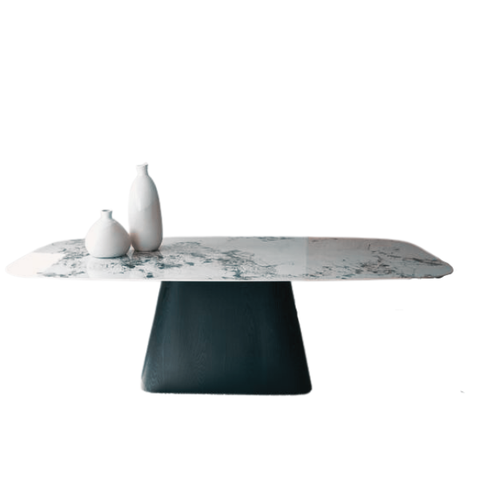 Mesa Cone Retangular 120x80cm Base Ébano Modelar Moveis Mesa de Jantar Retangular