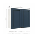 Ver imagem 4 de Armário Aéreo 2 Portas 80cm Arizona CabeCasa MadeiraOriginals