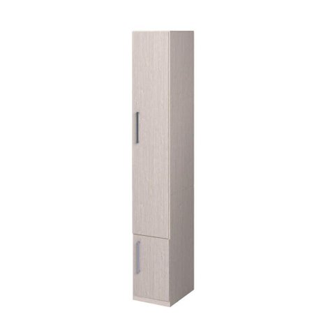 Guarda-roupa de 1 Porta com Sapateira 1233 Direito Carvalho Claro