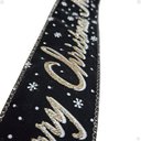 Ver imagem 2 de Fita Natalina Aramada Preto e Dourado – Glamour e Elegancia