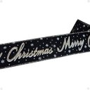 Ver imagem 1 de Fita Natalina Aramada Preto e Dourado – Glamour e Elegancia