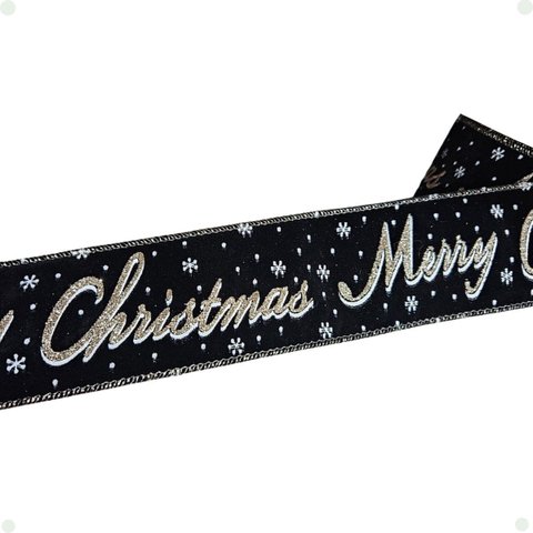 Fita Natalina Aramada Preto e Dourado – Glamour e Elegancia