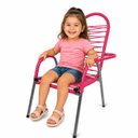 Ver imagem 2 de Cadeira de Área Infantil Reforçada de Fio:Rosa