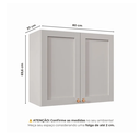 Ver imagem 4 de Armário Aéreo 2 Portas 80cm Arizona CabeCasa MadeiraOriginals